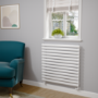 Sorrento White Oval Designer Radiator 767x800mm Single Panel 2577 BTU