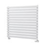 Sorrento White Oval Designer Radiator 767x800mm Single Panel 2577 BTU