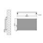Ventura White Oval Unique Designer Radiator 595x1000mm Single Panel 3072 BTU