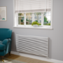 Ventura White Oval Unique Designer Radiator 595x1200mm Single Panel 3785 BTU