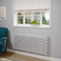 Ventura White Oval Unique Designer Radiator 595x1400mm Single Panel 4498 BTU