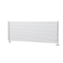 Ventura White Oval Unique Designer Radiator 595x1600mm Single Panel 5212 BTU