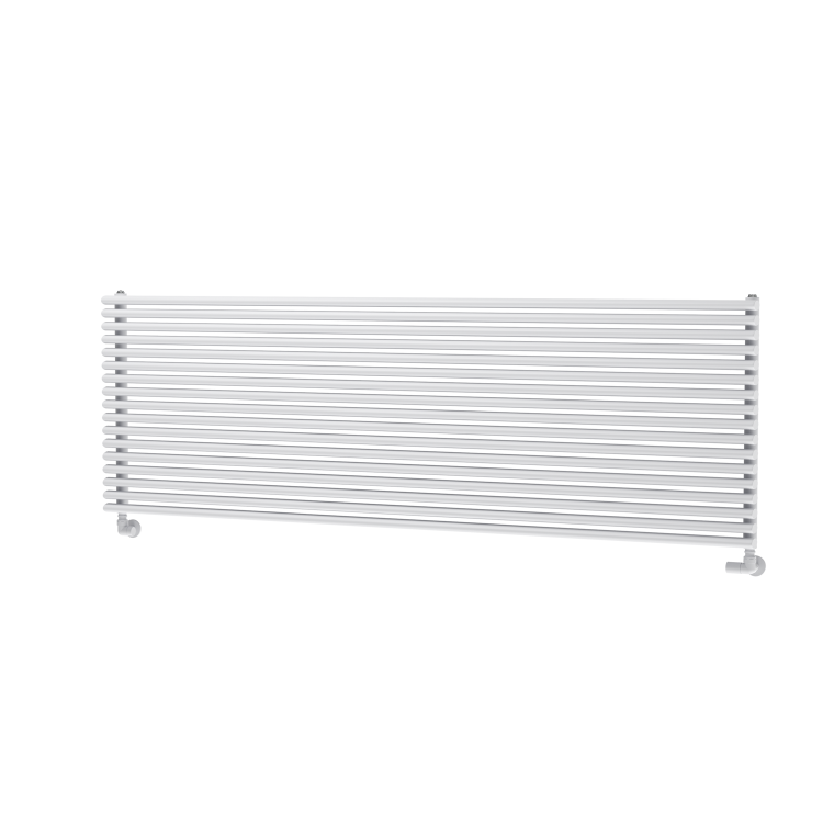 Ventura White Oval Unique Designer Radiator 595x1800mm Single Panel 5928 BTU