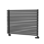 Ventura Midnight Black Oval Unique Designer Radiator 595x800mm Single Panel 2386 BTU