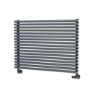 Ventura Dark Grey Anthracite Oval Unique Designer Radiator 595x800mm Single Panel 2386 BTU