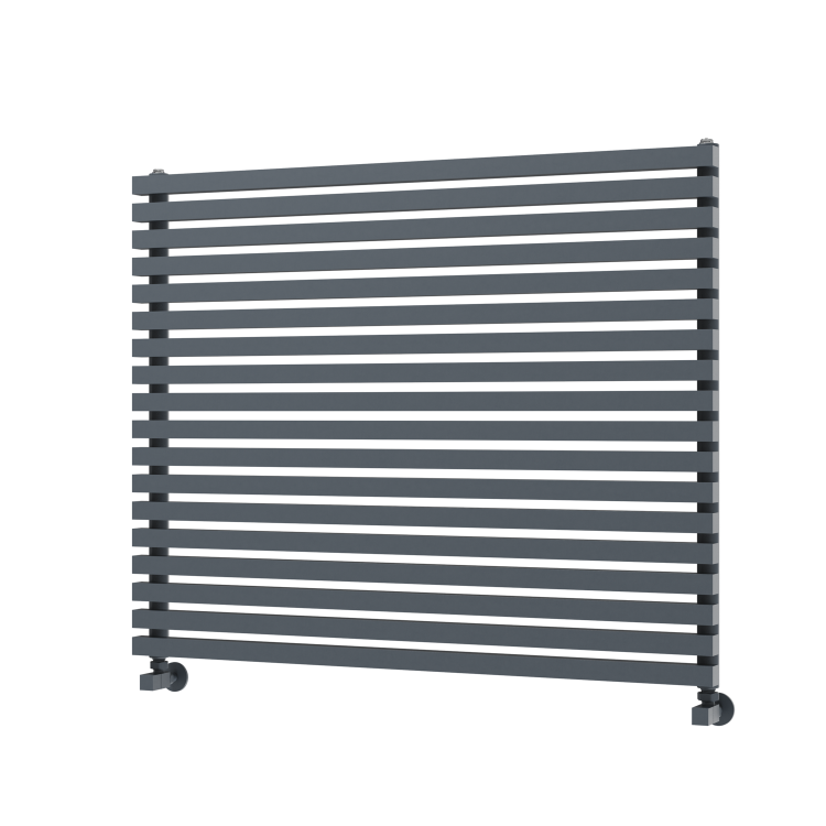 Ravello Dark Grey Anthracite Square Designer Radiator 810x1000mm Single Panel 3860 BTU