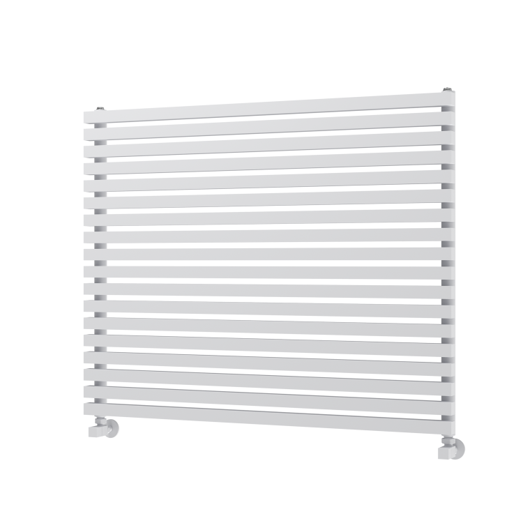 Ravello White Square Designer Radiator 810x1000mm Single Panel 3860 BTU