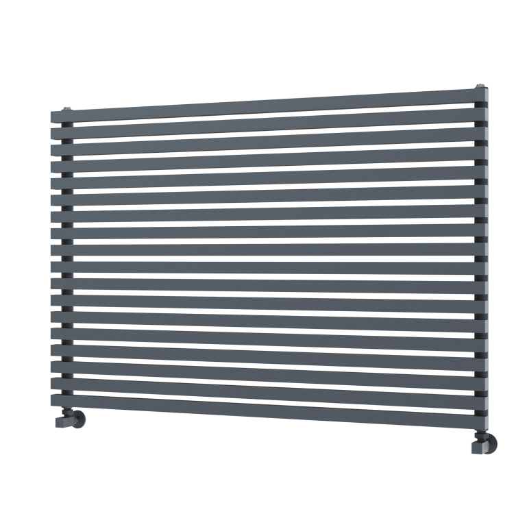 Ravello Dark Grey Anthracite Square Designer Radiator 810x1200mm Single Panel 4553 BTU