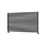 Ravello Midnight Black Square Designer Radiator 810x1400mm Single Panel 5235 BTU