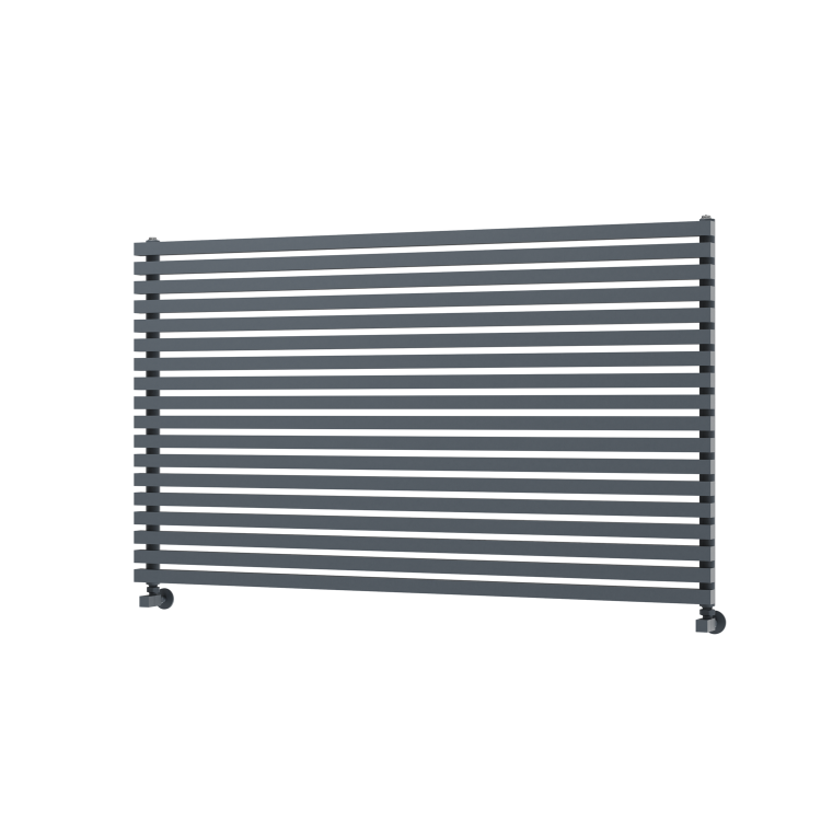 Ravello Dark Grey Anthracite Square Designer Radiator 810x1400mm Single Panel 5235 BTU