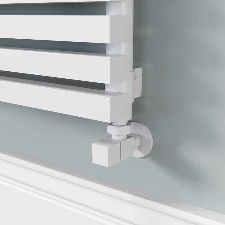 Ravello White Square Designer Radiator 810x1400mm Single Panel 5235 BTU