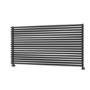 Ravello Midnight Black Square Designer Radiator 810x1600mm Single Panel 5908 BTU