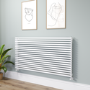 Ravello White Square Designer Radiator 810x1600mm Single Panel 5908 BTU