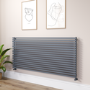 Ravello Dark Grey Anthracite Square Designer Radiator 810x1800mm Single Panel 6570 BTU