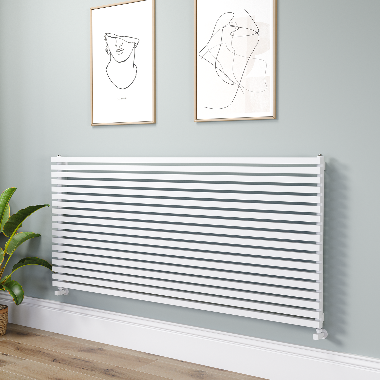 Square Designer Radiator 810x1800mm Single Panel 6570 BTU