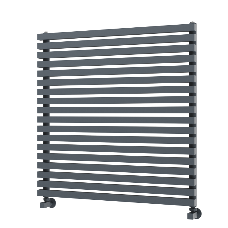 Ravello Dark Grey Anthracite Square Designer Radiator 810x800mm Single Panel 3150 BTU
