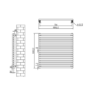 Ravello Dark Grey Anthracite Square Designer Radiator 810x800mm Single Panel 3150 BTU
