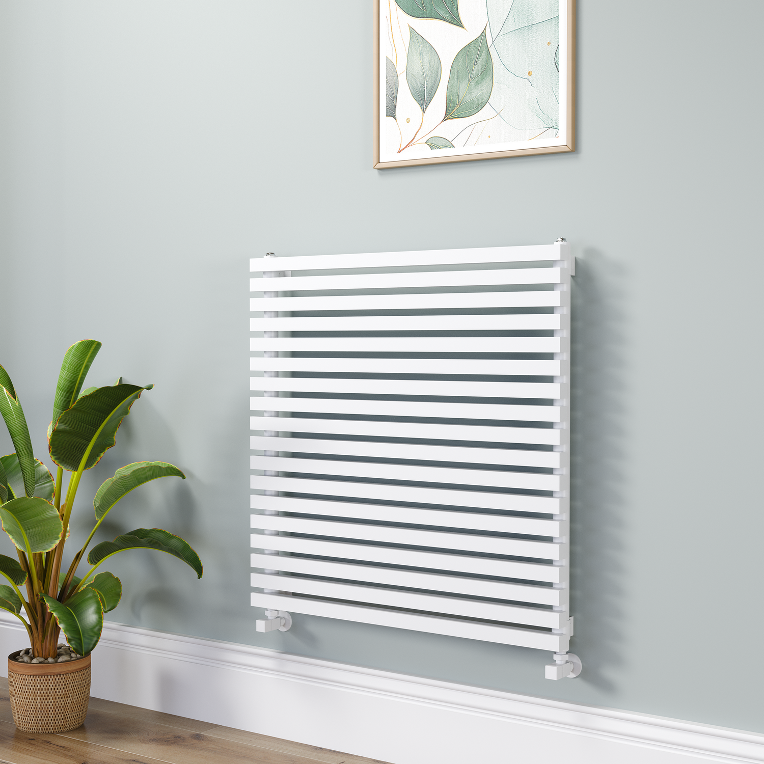 Square Designer Radiator 810x800mm Single Panel 3150 BTU