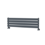 Riace Dark Grey Anthracite Flat Designer Radiator 280x1000mm Single Panel 1082 BTU