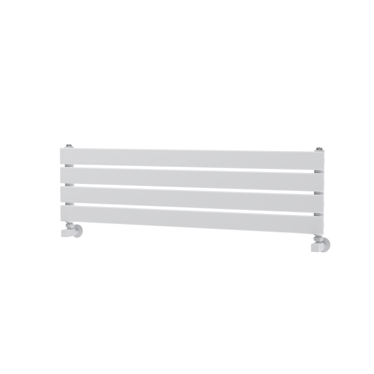Riace White Flat Designer Radiator 280x1000mm Single Panel 1082 BTU