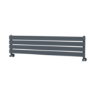 Riace Dark Grey Anthracite Flat Designer Radiator 280x1200mm Single Panel 1280 BTU