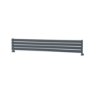 Riace Dark Grey Anthracite Flat Designer Radiator 280x1800mm Single Panel 1898 BTU