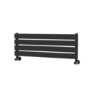 Riace Midnight Black Flat Designer Radiator 280x800mm Single Panel 884 BTU