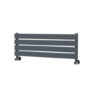 Riace Dark Grey Anthracite Flat Designer Radiator 280x800mm Single Panel 884 BTU