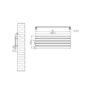 Riace Dark Grey Anthracite Flat Designer Radiator 350x1000mm Single Panel 1352 BTU