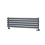 Sorrento Dark Grey Anthracite Oval Designer Radiator 295x1000mm Single Panel 1212 BTU