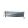 Sorrento Dark Grey Anthracite Oval Designer Radiator 295x1200mm Single Panel 1433 BTU