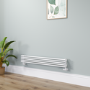 Ventura White Oval Unique Designer Radiator 175x1200mm Single Panel 1147 BTU