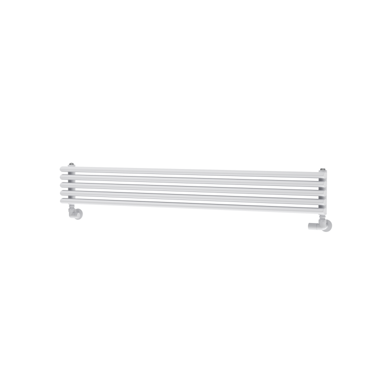 Ventura White Oval Unique Designer Radiator 175x1200mm Single Panel 1147 BTU