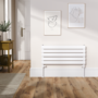 Riace White Flat Designer Radiator 350x800mm Single Panel 1106 BTU