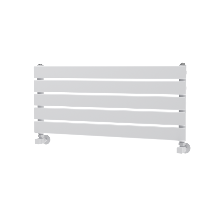 Riace White Flat Designer Radiator 350x800mm Single Panel 1106 BTU