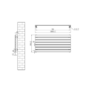 Riace Midnight Black Flat Designer Radiator 490x1000mm Single Panel 1891 BTU