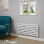 Riace White Flat Designer Radiator 490x1000mm Single Panel 1891 BTU