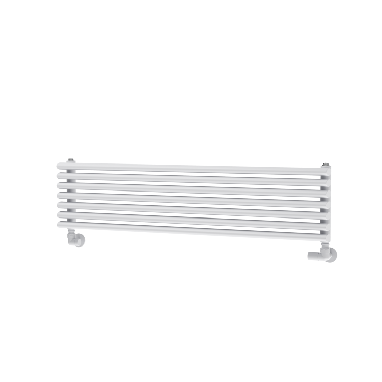 Ventura White Oval Unique Designer Radiator 245x1000mm Single Panel 1242 BTU