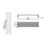 Ventura White Oval Unique Designer Radiator 245x1000mm Single Panel 1242 BTU
