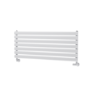 Sorrento White Oval Designer Radiator 413x1000mm Single Panel 1696 BTU