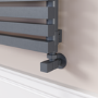 Ravello Dark Grey Anthracite Square Designer Radiator 315x1200mm Single Panel 1771 BTU