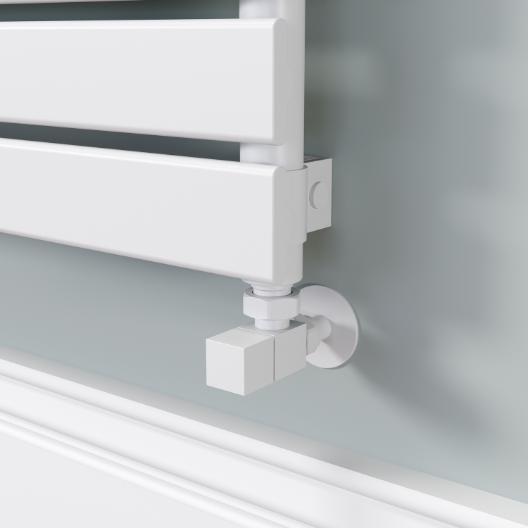 Riace White Flat Designer Radiator 490x1200mm Single Panel 2239 BTU