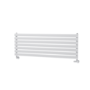 Sorrento White Oval Designer Radiator 413x1200mm Single Panel 2007 BTU