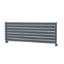 Riace Dark Grey Anthracite Flat Designer Radiator 490x1400mm Single Panel 2590 BTU