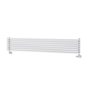 Ventura White Oval Unique Designer Radiator 245x1400mm Single Panel 1860 BTU
