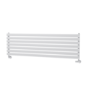 Sorrento White Oval Designer Radiator 413x1400mm Single Panel 2321 BTU
