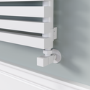 Ravello White Square Designer Radiator 315x1400mm Single Panel 2034 BTU