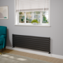 Riace Midnight Black Flat Designer Radiator 490x1600mm Single Panel 2952 BTU