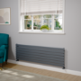 Riace Dark Grey Anthracite Flat Designer Radiator 490x1600mm Single Panel 2952 BTU