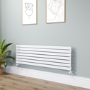 Riace White Flat Designer Radiator 490x1600mm Single Panel 2952 BTU